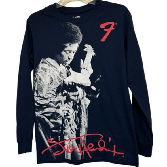 Authentic Hendrix Fender Long Sleeve UNISEX T-Shirt - Picture 1 of 3